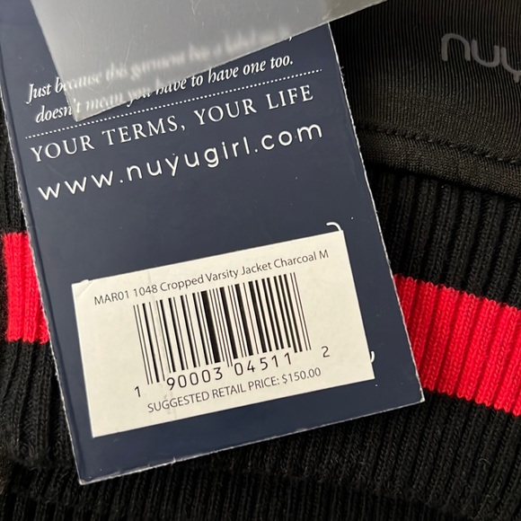 UMD Terps Bomber Letter Jacket Sweatshirt University Maryland Womens M 6 8 - Picture 11 of 17